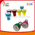 self shiny plastic stamp for kids